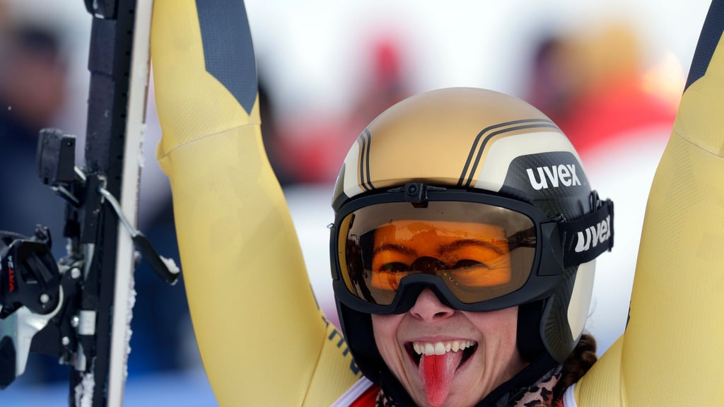 Jubel mit verfärbter Zunge: Daniela Maier