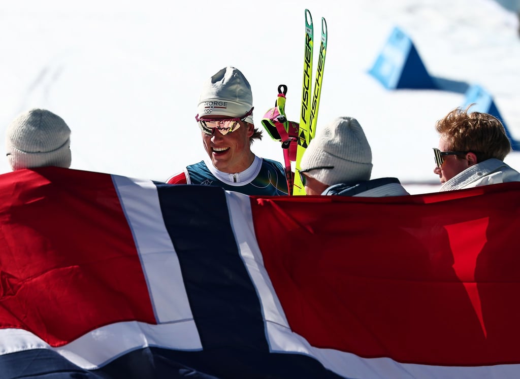 Johannes Hoesflot Klaebo und seine norwegischen Kollegen feiern bei Olympia regelmäßig Medaillen. (Archivbild)