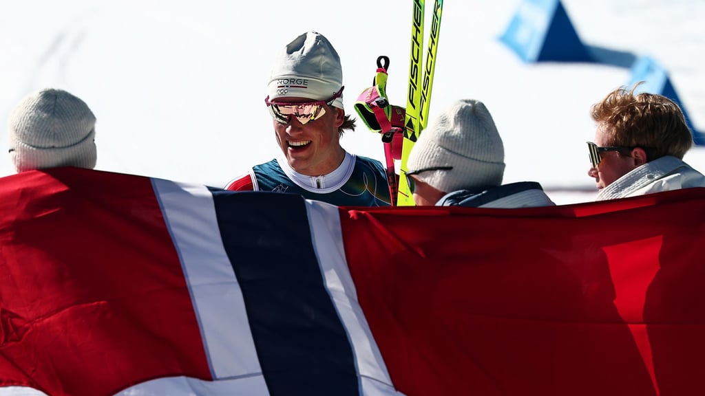 Johannes Hoesflot Klaebo und seine norwegischen Kollegen feiern bei Olympia regelmäßig Medaillen. (Archivbild)