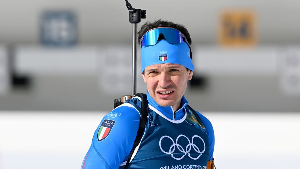 Tommaso Giacomel kam im Massenstart nicht ins Ziel.