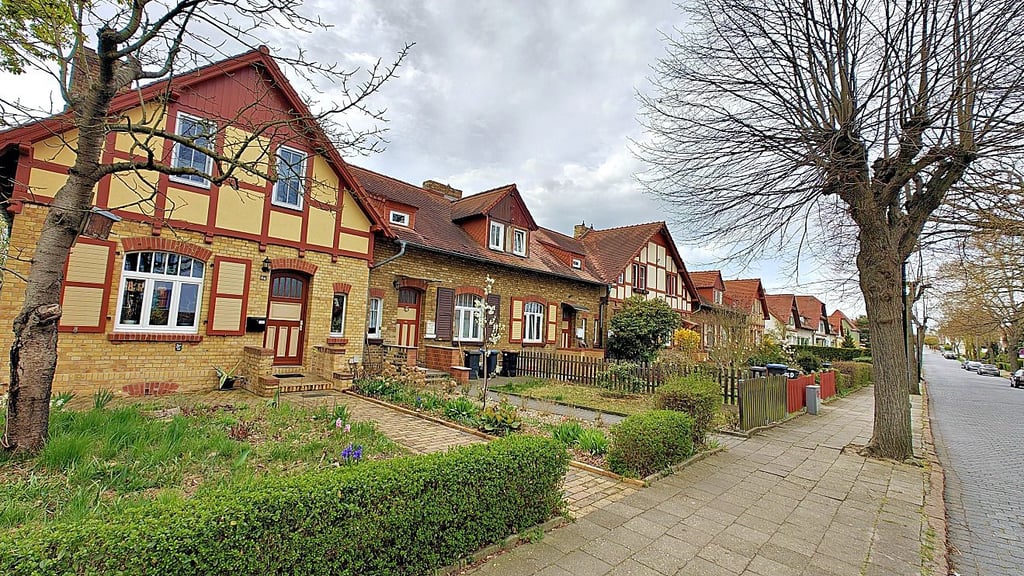 Ein Teil der Werkssiedlung.