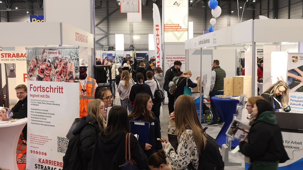 Die Job- und Ausbildungsmesse "Chance" fand vom 20. bis 21. Februar 2026 in Halle statt.