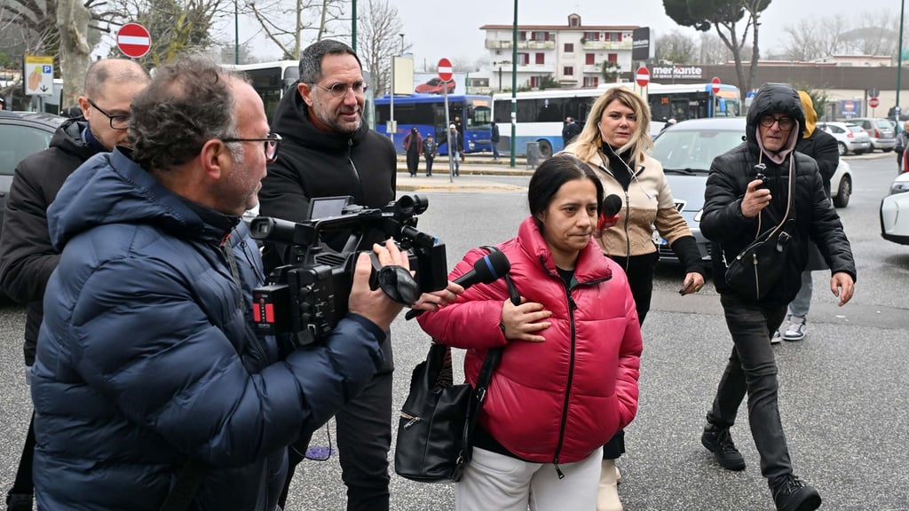 Die Mutter des Jungen, Patrizia Mercolino, war oft im Krankenhaus zu Besuch.