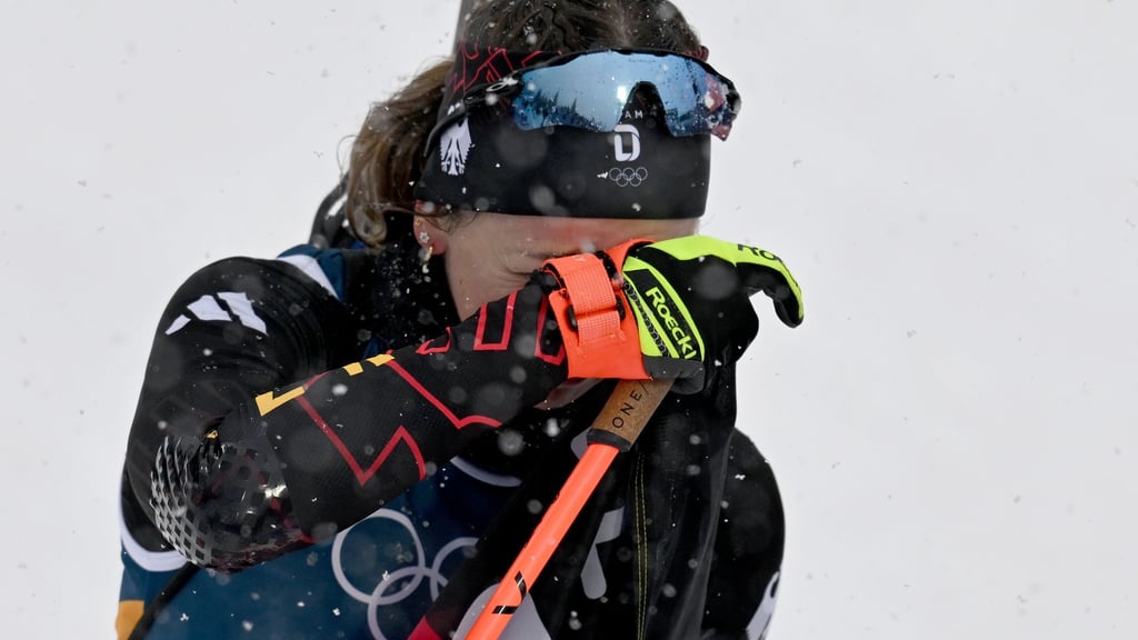 Franziska Preuß auf den letzten Metern ihrer Karriere.