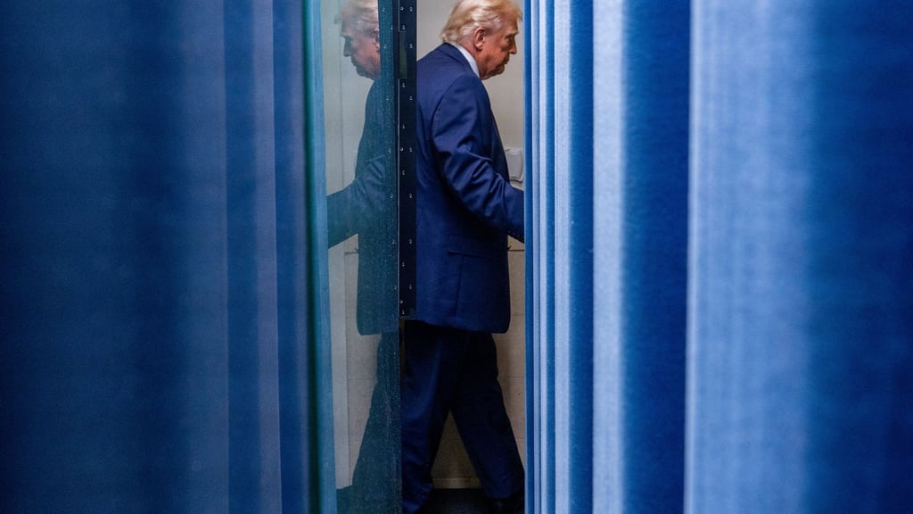 Zurzeit durchaus andere Termine: Donald Trump wird aller Voraussicht nach nicht das olympische Eishockey-Finale in Mailand besuchen.