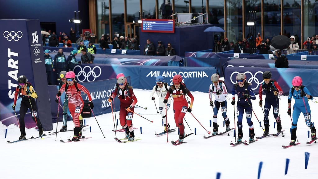 Erstmals fand bei Olympia ein Mixed-Wettbewerb im Skibergsteigen statt.