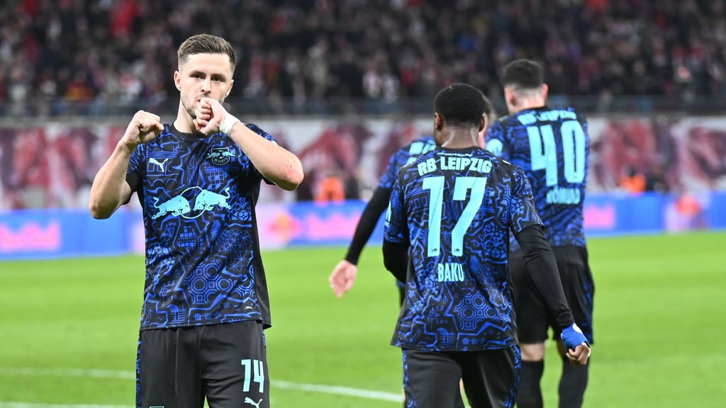 Christoph Baumgartner jubelt nach seinem ersten Tor.