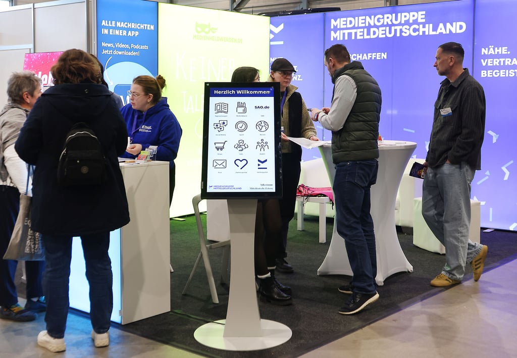 Auch die Mediengruppe Mitteldeutschland war auf der Chance-Messe vertreten.