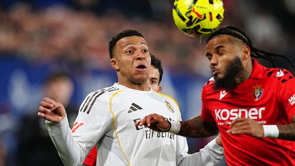 Lange Gesichter gab's bei Kylian Mbappé (l) und Real Madrid.