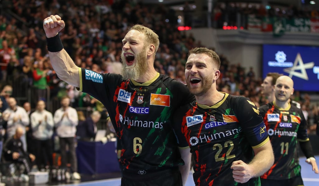 Matthias Musche und Lukas Mertens jubeln auch in den nächsten Jahren für den SC Magdeburg