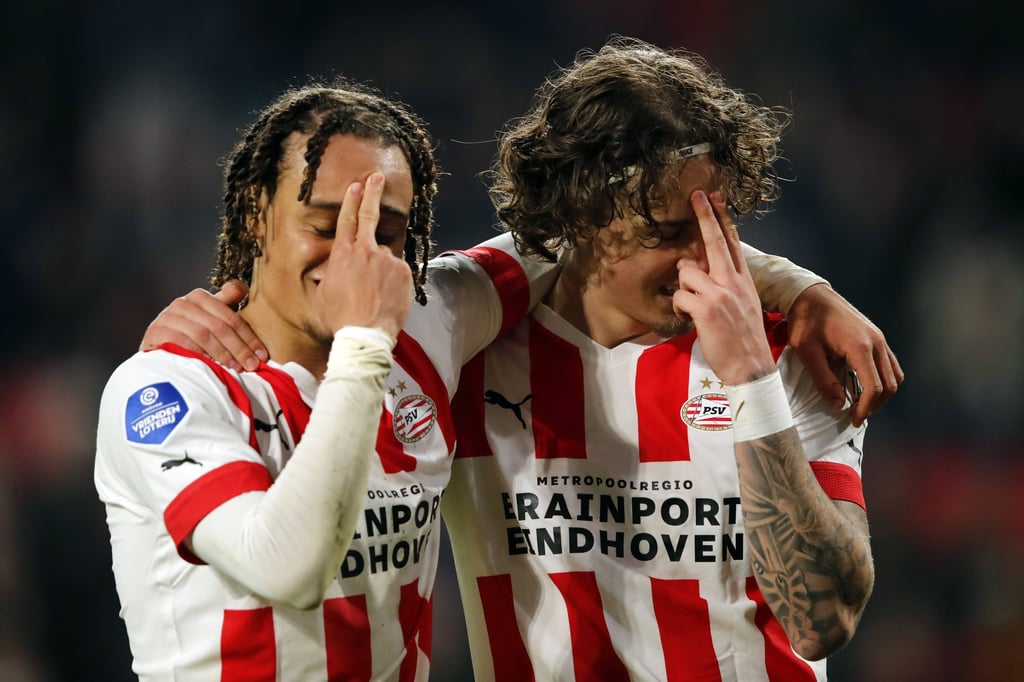 Xavi Simons und Fabio Silva zu gemeinsamen Zeiten in Eindhoven.