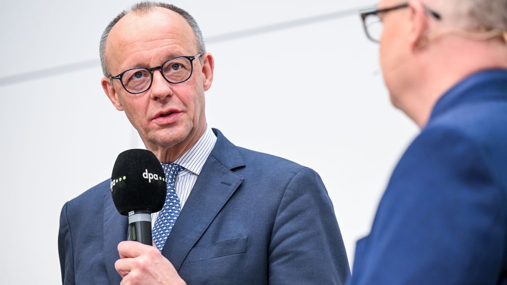 Der Ausgang der Landtagswahlen im Herbst? Derzeit sei ihm anderes wichtiger, sagt Merz.