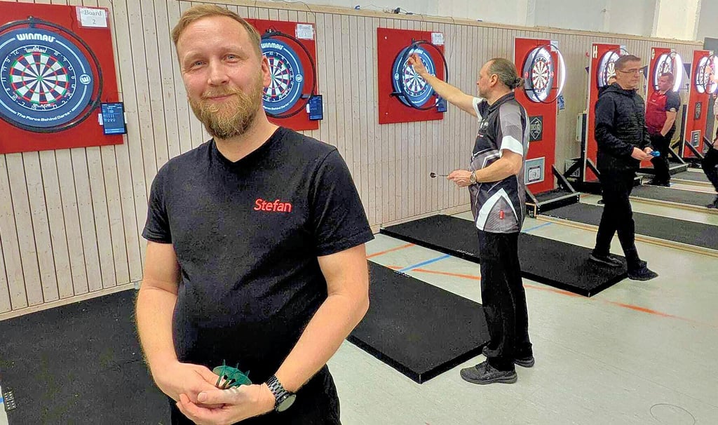 Stefan Machulka, Vizepräsident der Dart Knights weiß, was er an seinem Sport hat.