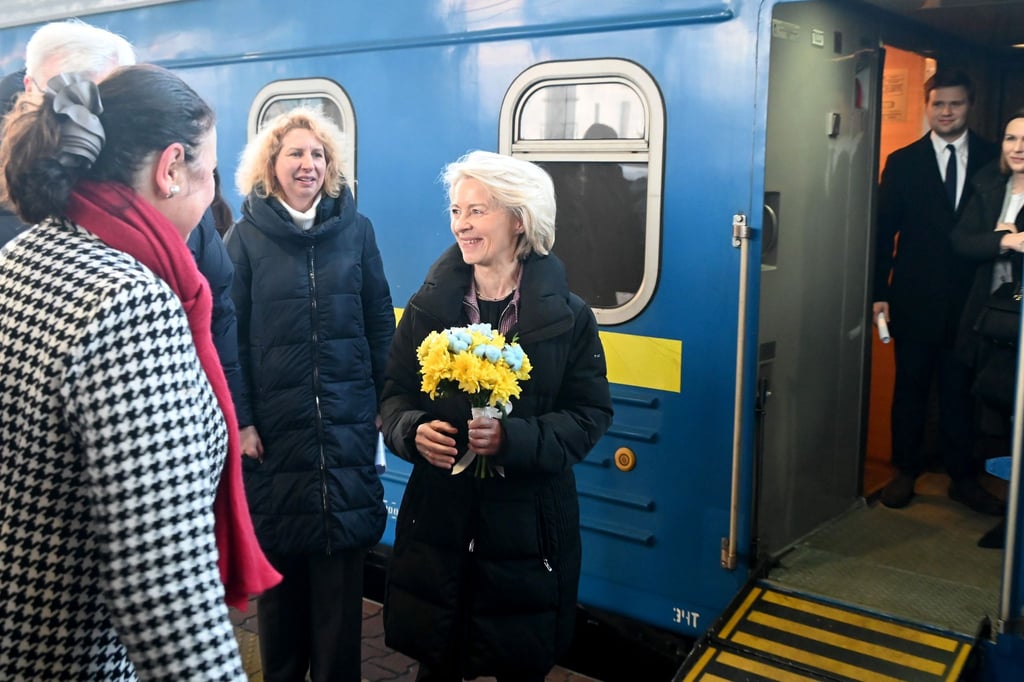 Will in Kiew ein Zeichen setzen: EU-Kommissionspräsidentin Ursula von der Leyen.