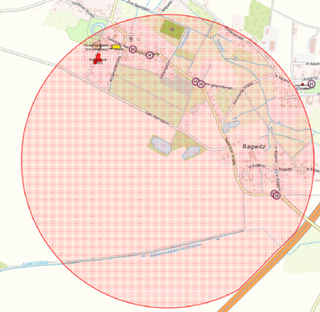 Das ist der 750-Meter-Sperrkreis