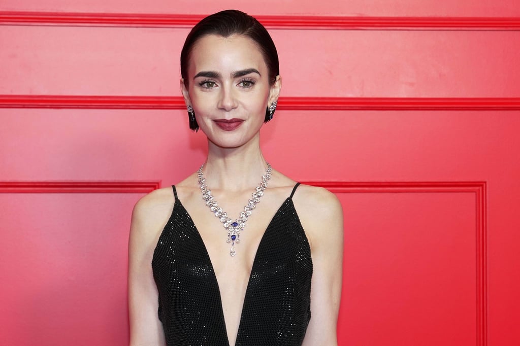 Schauspielerin Lily Collins (36) soll in einem Film über die Arbeiten an der Komödie „Frühstück bei Tiffany“ die Film-Ikone Audrey Hepburn verkörpern. (Archivbild)