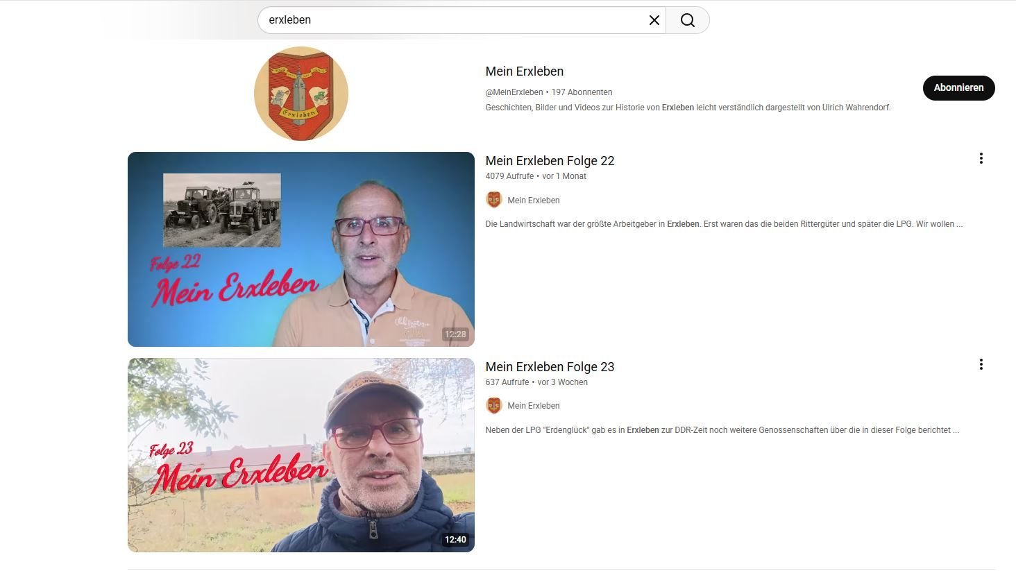 Shorts, Erklärvideos und Drohnenaufnahmen: Youtube-Check: Das ist über Erxleben online zu finden