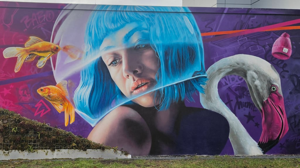 Dieses Graffito an der Lübecker Straße im Norden Magdeburgs dürfte es in die Galerie schaffen.