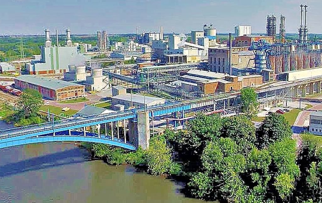 Das Solvay-Werk in Bernburg.