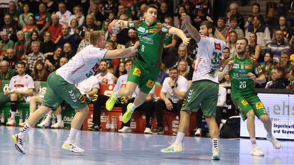 Manuel Zehnder meldet sich beim SCM direkt mit Toren zurück. Nach den drei Treffern gegen GOG in der Königsklasse war er in der Bundesliga gegen Minden sogar viermal erfolgreich.