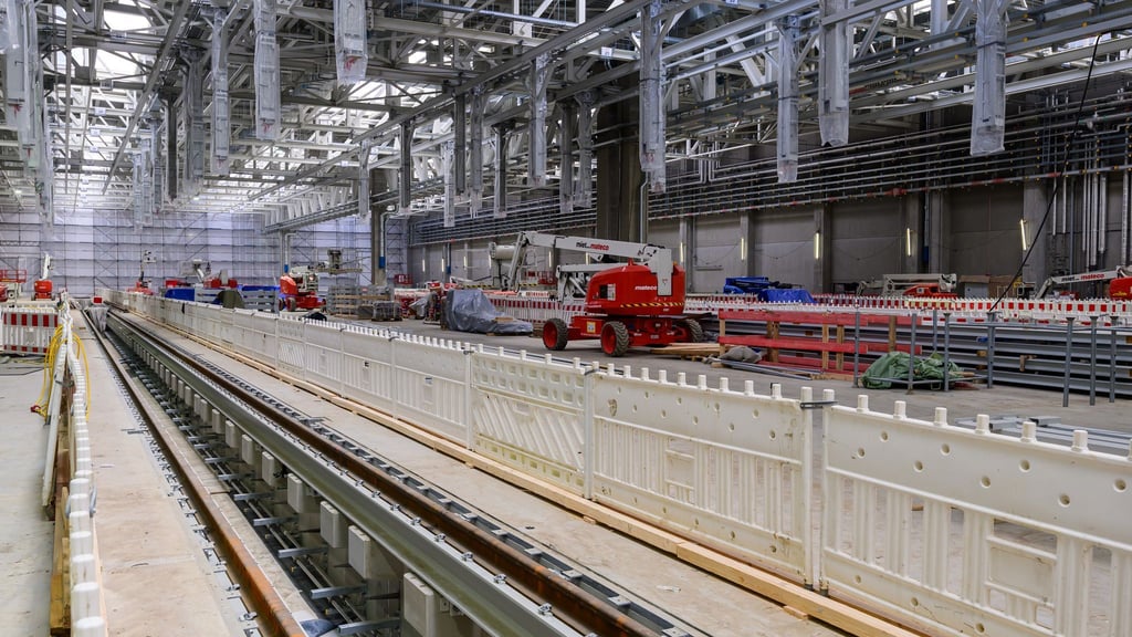 In Cottbus entsteht ein großes ICE-Instandhaltungswerk.