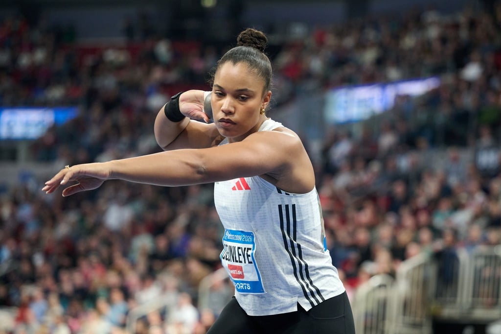 Yemisi Ogunleye geht als Favoritin in die deutschen Hallen-Meisterschaften in Dortmund. (Archivbild)