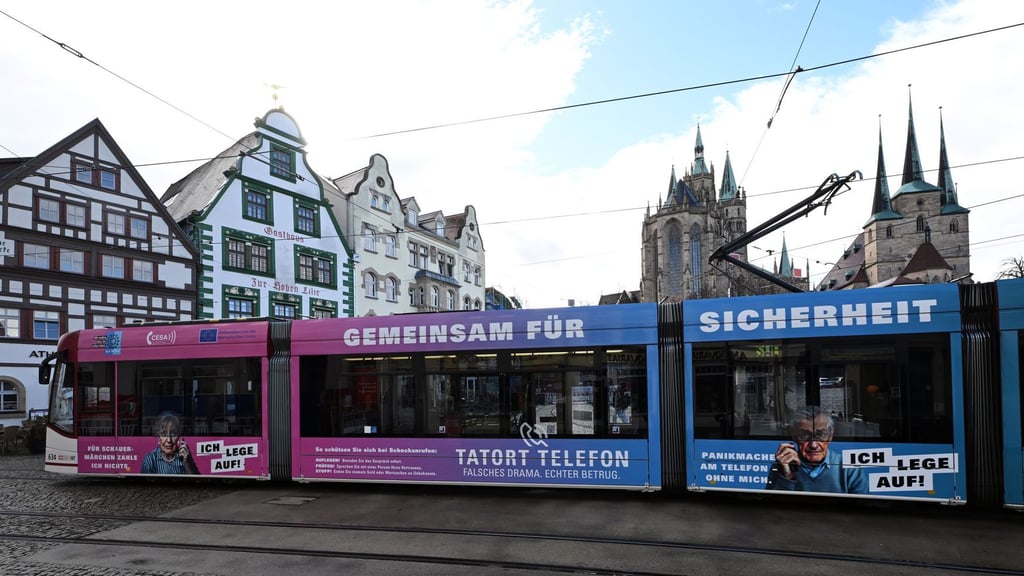 Wegen eines Warnstreiks könnte der Nahverkehr in Erfurt zum Erliegen kommen. (Archivbild)