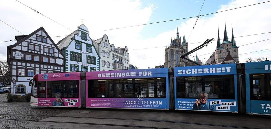 Wegen eines Warnstreiks könnte der Nahverkehr in Erfurt zum Erliegen kommen. (Archivbild)
