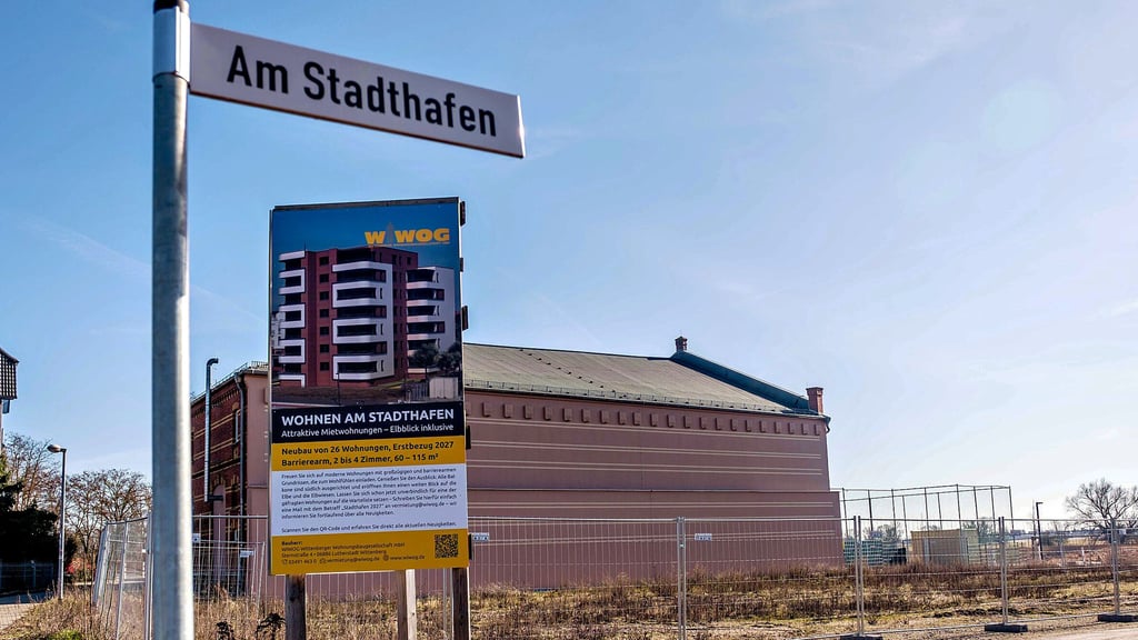 Hier hat einst der große Getreidespeicher gestanden,  jetzt soll ein Mehrfamilienhaus in bester Lage entstehen.   