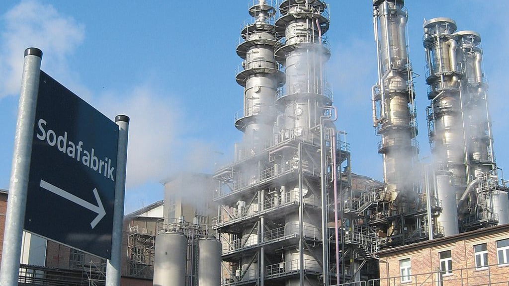 Das Solvay-Werk in Bernburg.