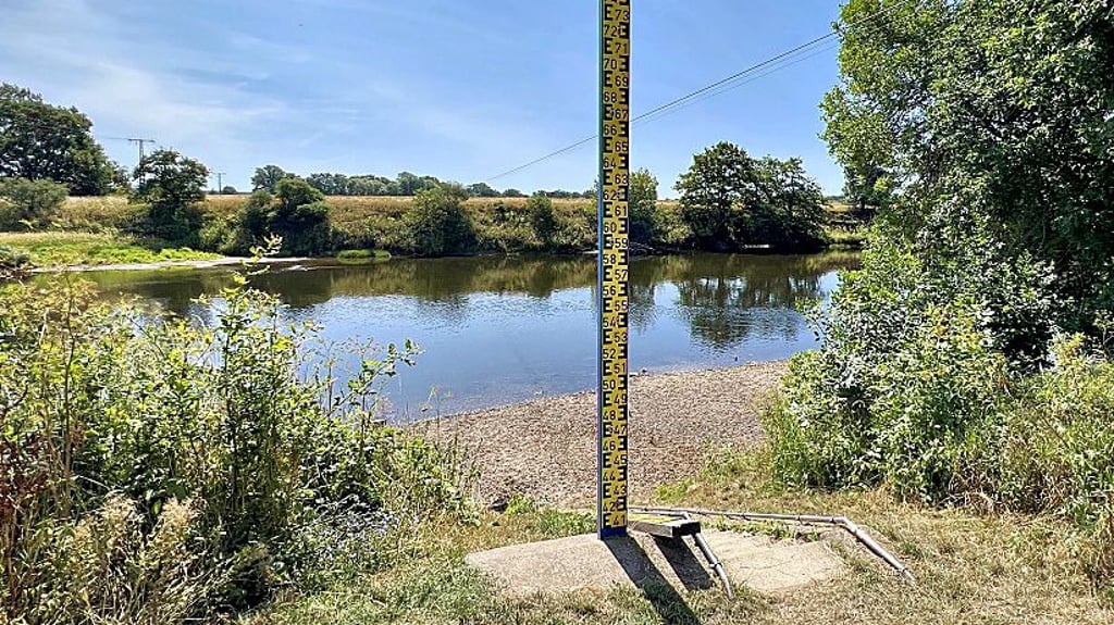 So niedrig wie im Sommer ist der Pegel in Priorau nicht mehr. 