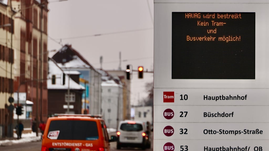 Bereits am 2. Februar 2026 wurde die Havag bestreikt, weshalb Busse und Straßenbahnen den gesamten Tag nicht fuhren.