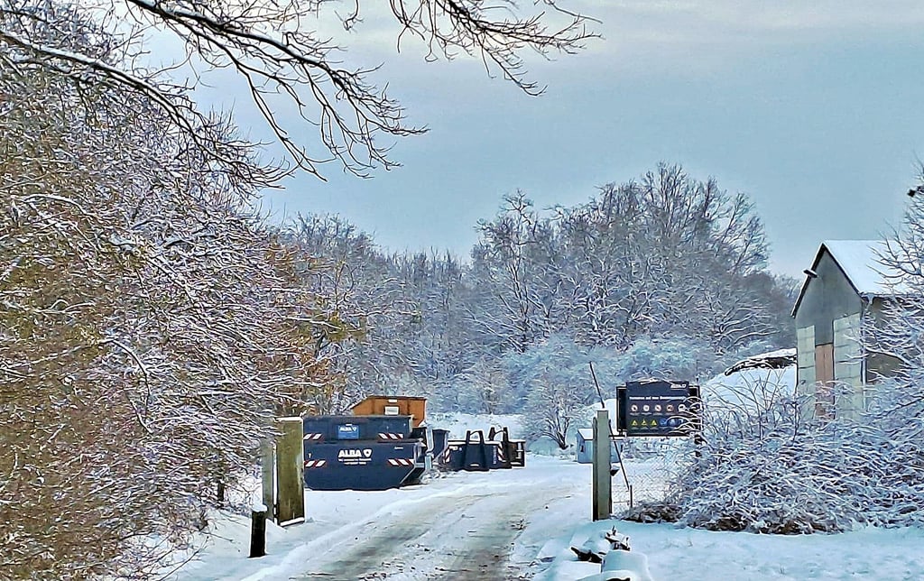  Die Einfahrt zur Deponie