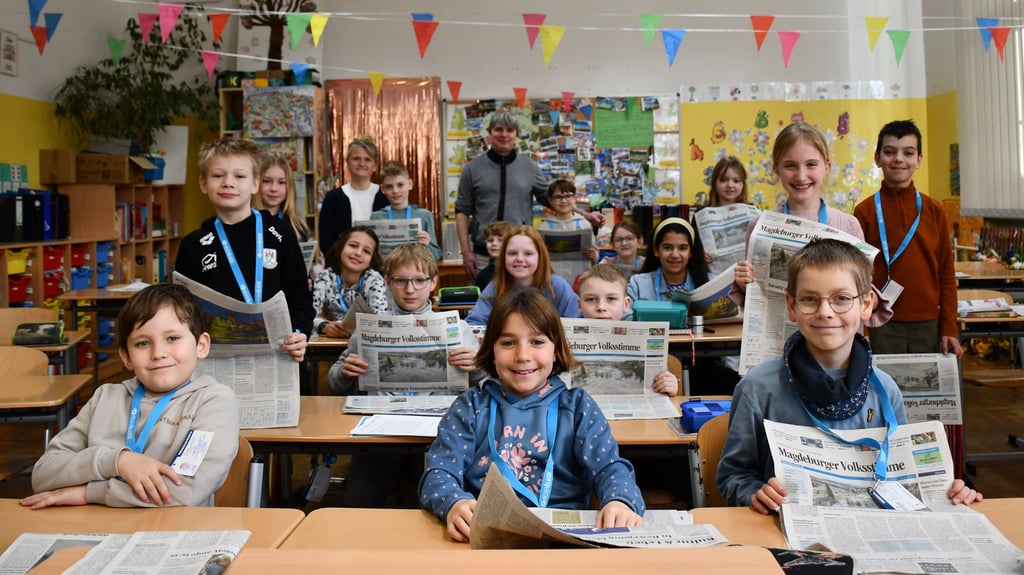 Die Schüler der Dreisprachigen Internationalen Grundschule Magdeburg haben am Medienklasse-Projekt der Volksstimme teilgenommen.