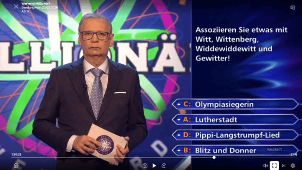 Für einen kurzen Moment rückt Wittenberg ins Rampenlicht.