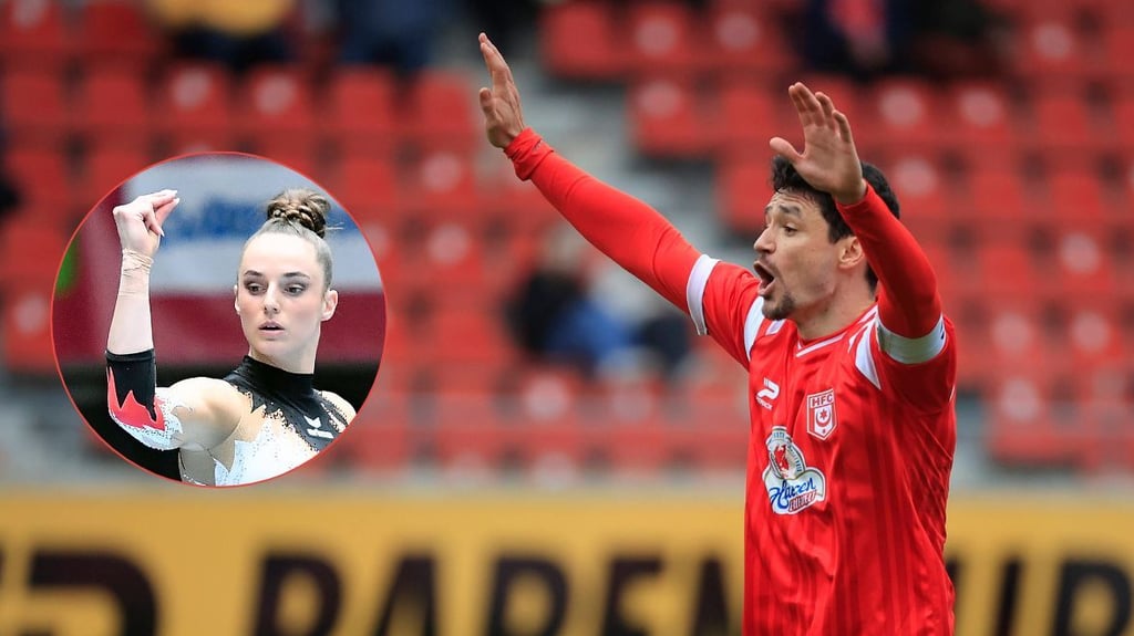 HFC-Profi Niklas Landgraf ist mit Turnstar Pauline Schäfer-Betz liiert. Vom Sport seiner Partnerin kann der Fußballer oft viel lernen.&nbsp;