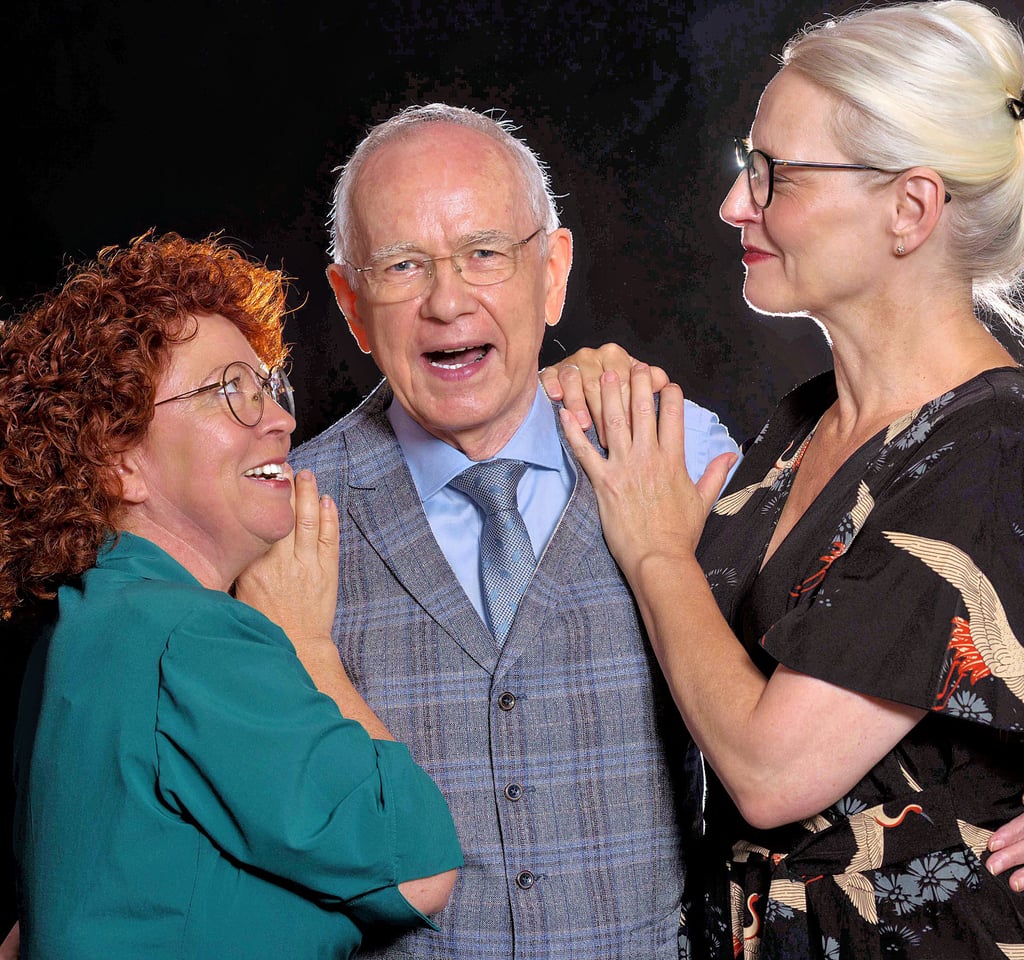 Das erfolgreiche Dreiergespann: Hans-Günther Pölitz mit Marion Bach (l.) und Heike Ronniger.