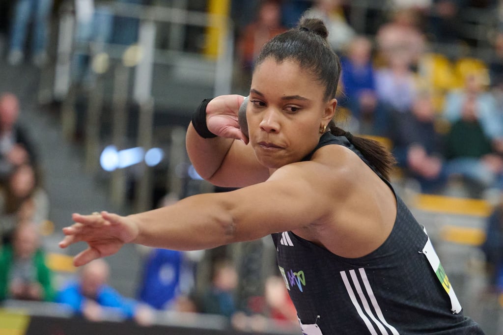 Olympiasiegerin Yemisi Ogunleye holte sich erneut den deutschen Hallen-Titel.