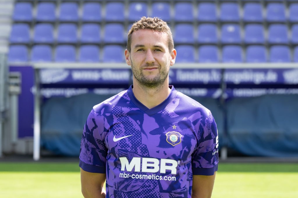 Julian Günther Schmidt erzielte den zwischenzeitlichen Ausgleich für Erzgebirge Aue. (Archivbild)