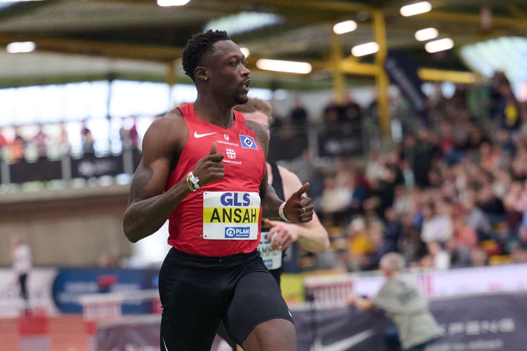 Owen Ansah sprintete zum Hallen-Titel über 60 Meter.
