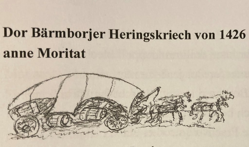 Den Bernburger Heringskrieg thematisierte auch Heribert Pistor in einem Mundart-Gedicht.