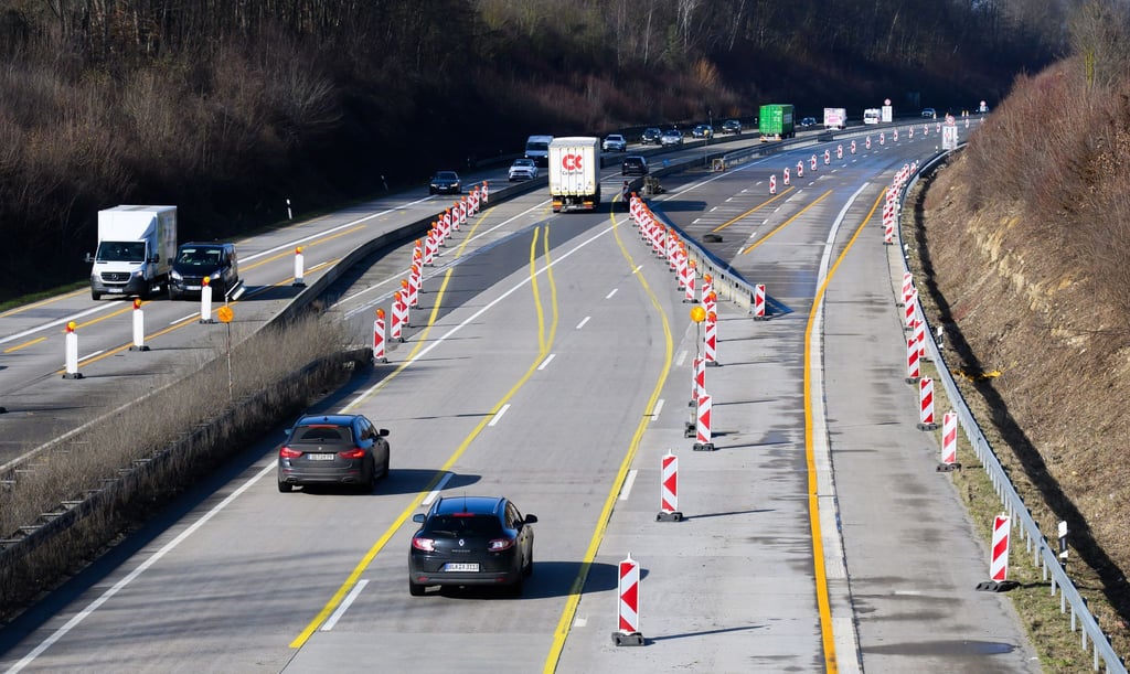 Auf der Autobahn 7 bei Hildesheim mussten einige Arbeiten verschoben werden.