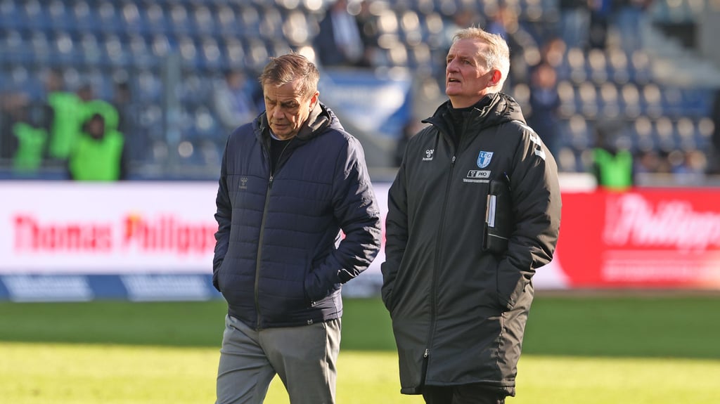 Sportchef Otmar Schork und Trainer Petrik Sander haben auch gegen den Karlsruher SC die Trendwende mit dem 1. FC Magdeburg verpasst.