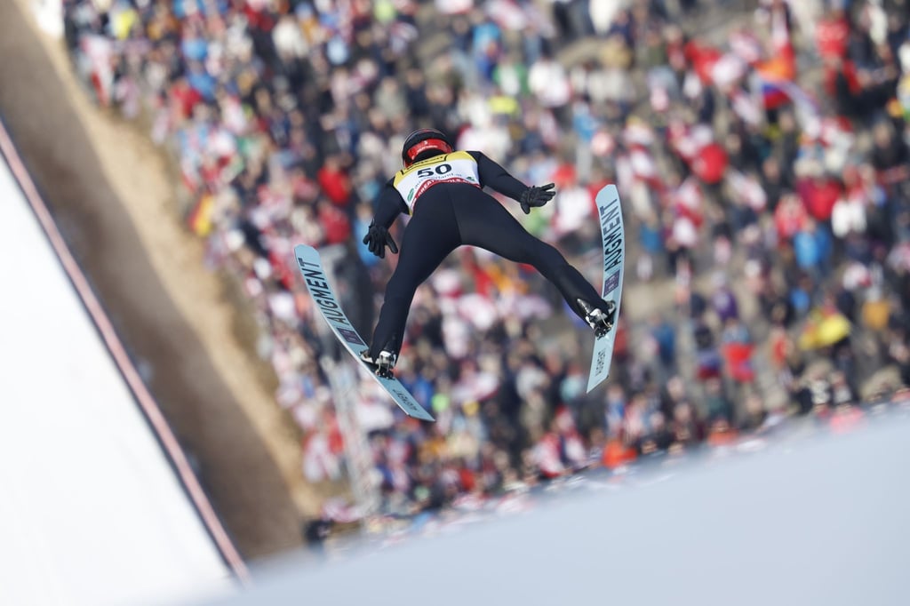Philipp Raimund kam beim Skifliegen in Österreich nur auf Platz 16.