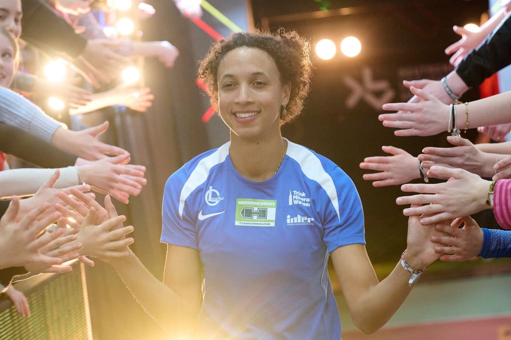 Malaika Mihambo wurde zum neunten Mal in Folge deutsche Hallenmeisterin.