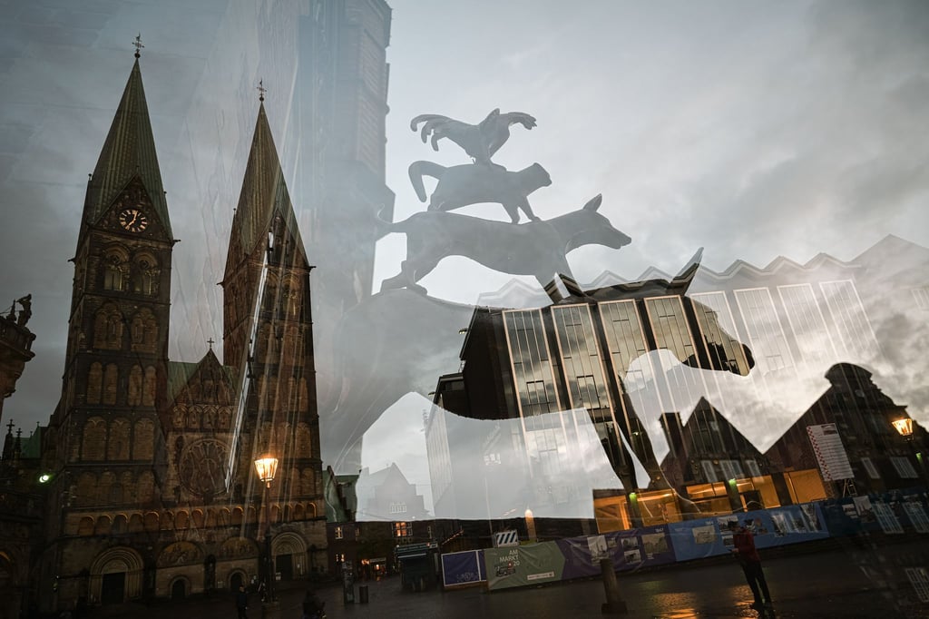 Die Bremer Stadtmusikanten führen virtuell durch Bremen. (Archivbild)