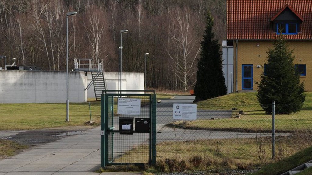 Blick auf das Betriebsgelände des AZV Wipper-Schlenze in Hettstedt.