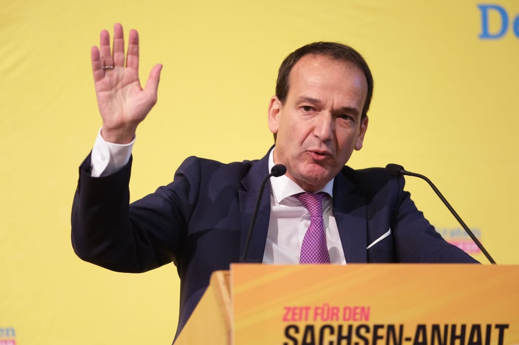 FDP-Fraktionschef Andreas Silbersack hat den Programmentwurf der AfD Sachsen-Anhalt für die Landtagswahl kritisiert. (Archivbild)