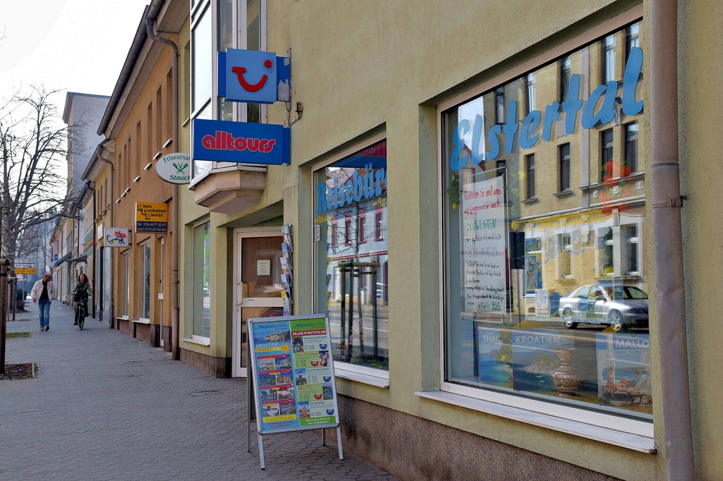 Reisebüro Elstertal in der Altenburger Straße in Zeitz