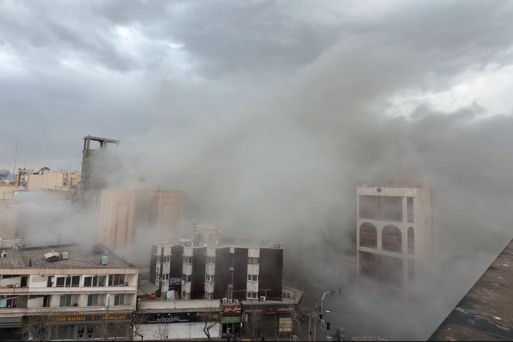 Die iranische Hauptstadt Teheran hat seit Samstag Hunderte Angriffe erlebt.